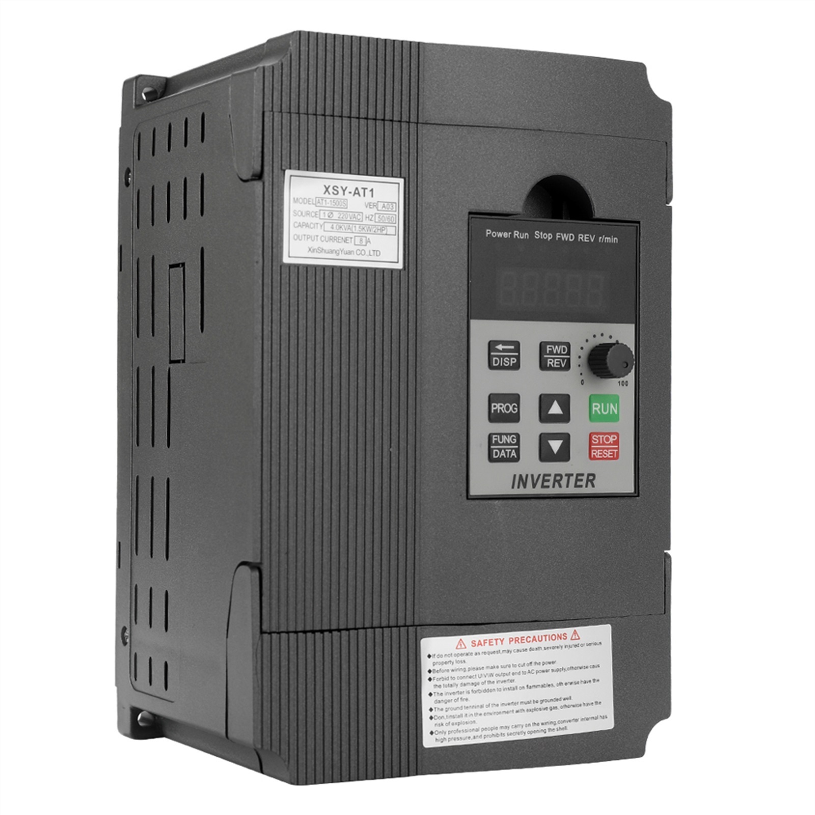 VFD Frequency Speed Controller 2.2KW 12A 220 V AC Motor Drive Single ...