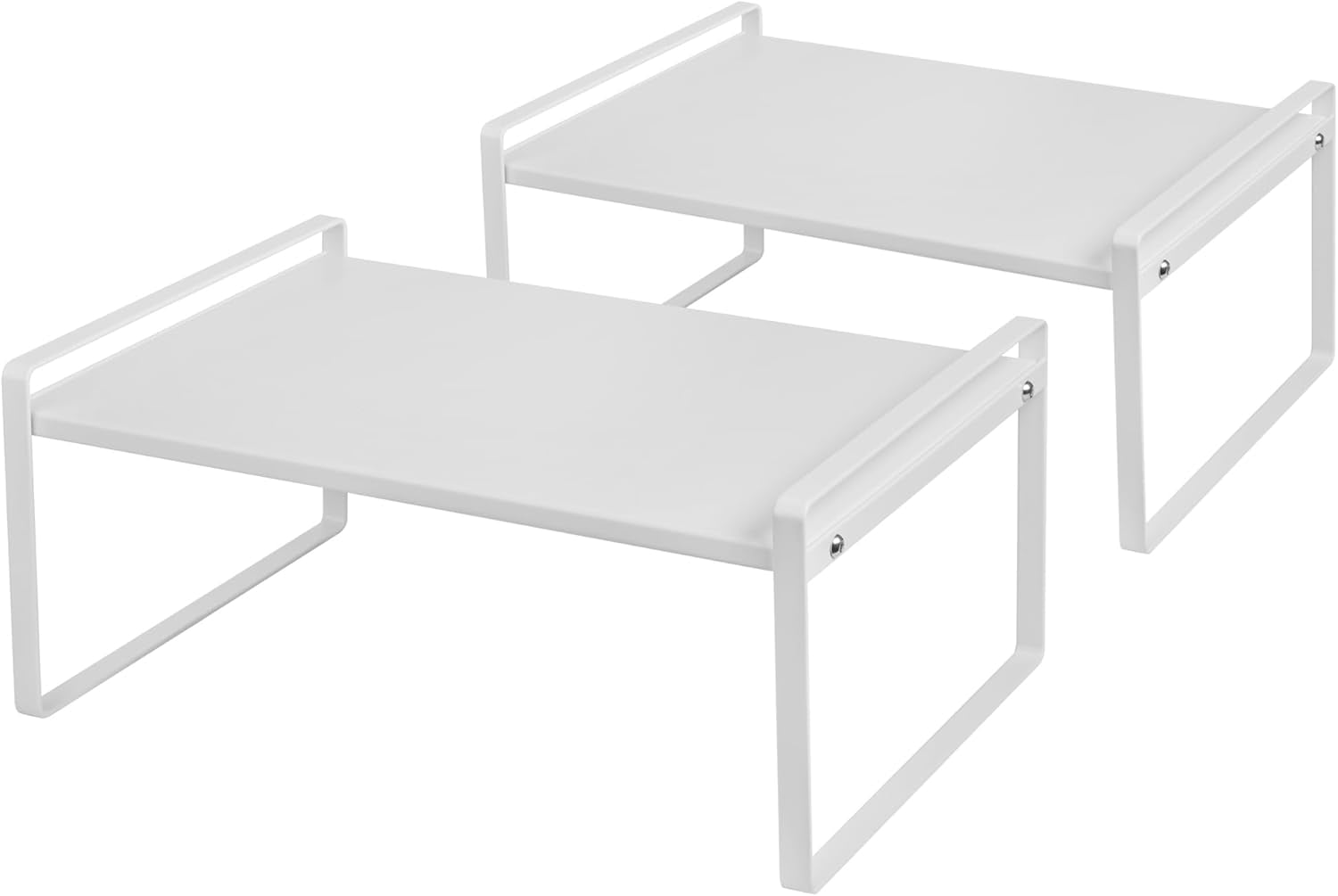 VFDTBUHN 2Pack Cabinet Shelves Stackable Shelf Organizer Rack Riser for ...