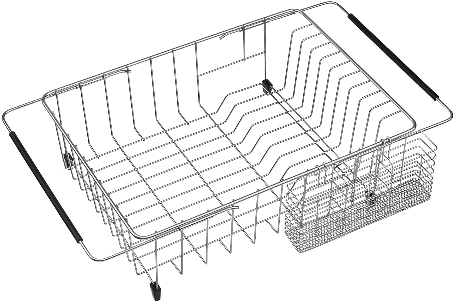 VFDTBUHN Expandable Dish Drying Rack Stainless Steel Over The Sink Dish ...