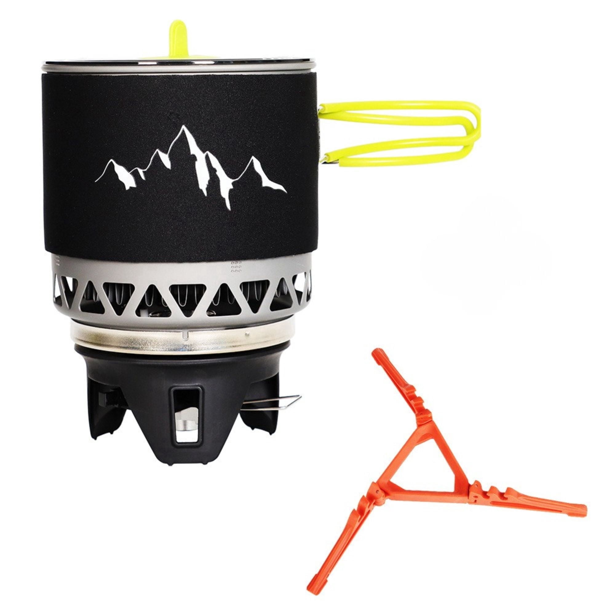 VFM Backpacking Stove, Portable Camping Stove with Windproof and Aluminum Alloy burner, High altitude reactor gas furnace, Outdoor Propane Cooking Gear, Jet Burner Set