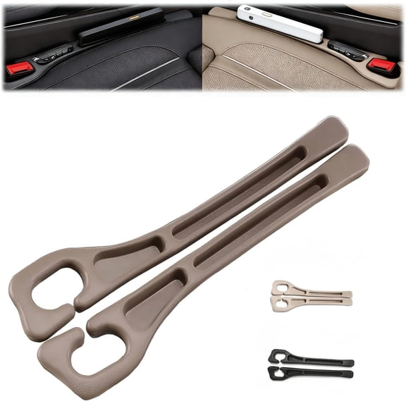 VFM Car Seat Gap Filler Set of 2, Premium Interior Car Accessories for drop stop car seat Gap Filler, Multifunctional Car Storage Solution with Non-Slip Design, Fits Most Vehicles