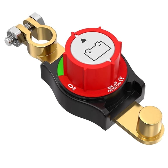 VFM Top Post Battery Disconnect Switch 12V-48V Kill Switch Negative on/off for Cars, Vehicles, RVs and Boats