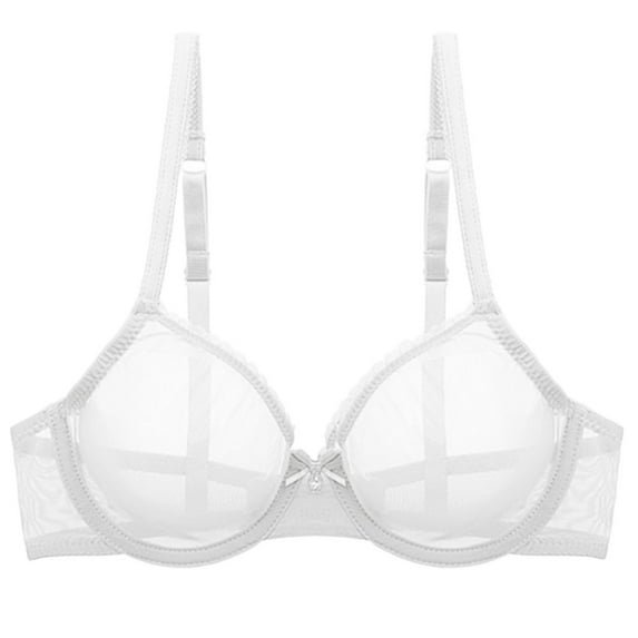 VFRGHD Bras For Women Fully See Through Women's Comfort Bralette Mesh Bra See Through Soft Steel Ring Breathable Bralettes Stylish Bralettes