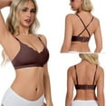 thumbnail image 1 of VFRGHD Bras For Women Criss Cross Back Seamless Bralettes No Underwire Wireless Bra T-Shirt Comfortable Full Coverage Everyday Bras Lightly Comfort Bra, 1 of 3
