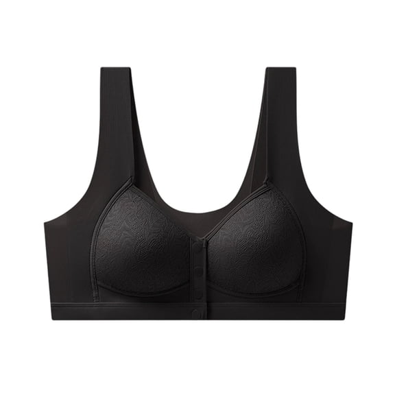 VFRGHD Bras For Women Front Closure Bra Full Coverage Seamless Wireless Bralettes Supportive Soft Padded Underwire Everyday T Shirt Bra Comfy Seamless Bras