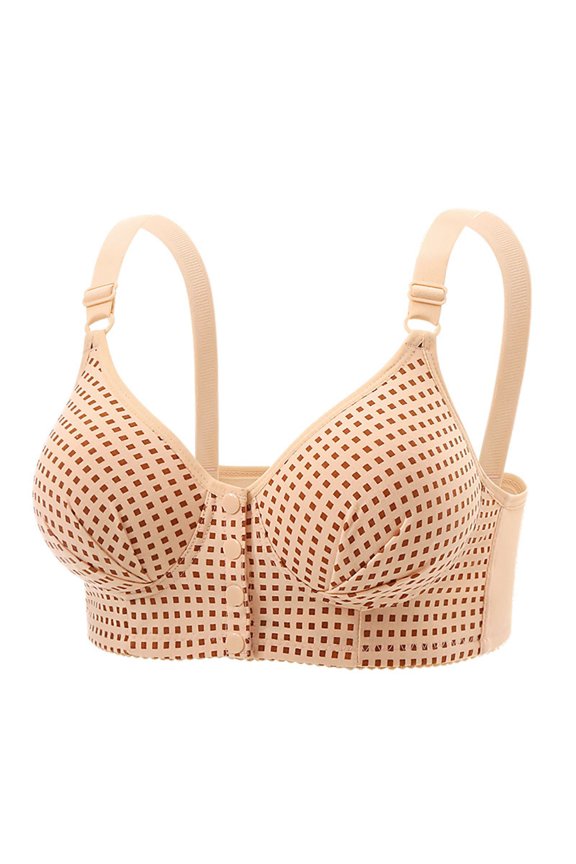 Bras For Women Front Closure Support Bra Wireless Comfort Bras Full Coverage Shaping Back Smoothing Posture Plus Size Bralette Everyday T Shirts Bra