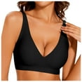 thumbnail image 1 of VFRGHD Deep V Bras For Women Push Up No Underwire Supportive Bralettes Seamless Wireless Bras Full Coverage Everyday T Shirt Bra Comfortable Bralette, 1 of 5