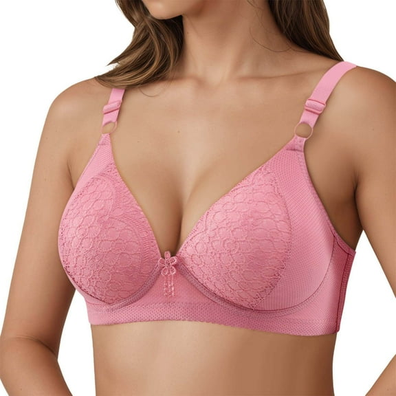 VFRGHD Wireless Bras For Women No Underwire Seamless Comfortable Full Coverage Bra Comfy Supportive Push Up T-Shirt Bralette Lightly Comfort Bra