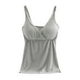 thumbnail image 1 of VFRGHD Womens Nursing Tank Tops Built In Bra For Breastfeeding Maternity Sleep Shirt Brasieres Comfortable Home Clothes Everyday Bralettes, 1 of 3