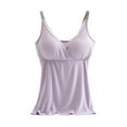 thumbnail image 1 of VFRGHD Womens Nursing Tank Tops Built In Bra For Breastfeeding Maternity Sleep Shirt Brasieres Comfortable Home Clothes Everyday Sports Bras, 1 of 3