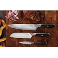 thumbnail image 1 of Damascus Steel 3 Knife Set with Magnetic Knife Block - F.N. Sharp, 1 of 7