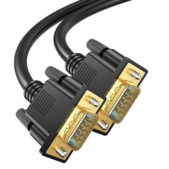 VGA Cable 6 Feet,VGA to VGA Monitor Cable Adapter Cord 15 Pin HD15 1080P@60Hz Full HD High Resolution for TV Computer ProjectorBlue-Upgraded