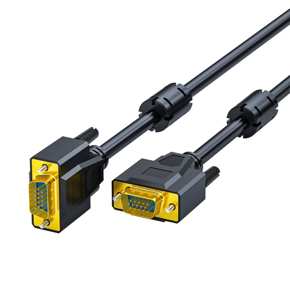 VGA Cable Shielded Cable with Ferrite Cores for Clear 1080P Video Transmission