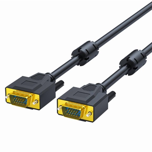 VGA Cable Shielded Cable with Magnetic Ferrite Core for Clear 1080P HD Video Transmission