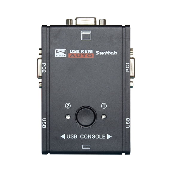 VGA KVM Switch 2 Ports VGA Splitter for Mouse Keyboard Printer Share Switcher Box Adapter 2 in 1 Out KVM Switch