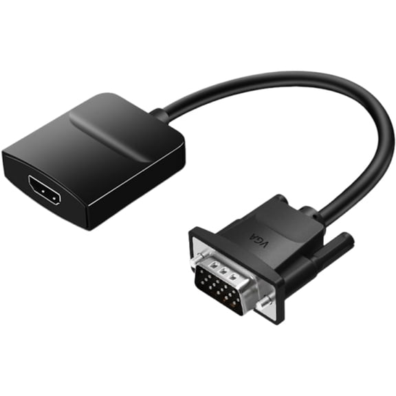 VGA Male to HDMI Female Adapter Cable - 1080P with 3.5mm Audio