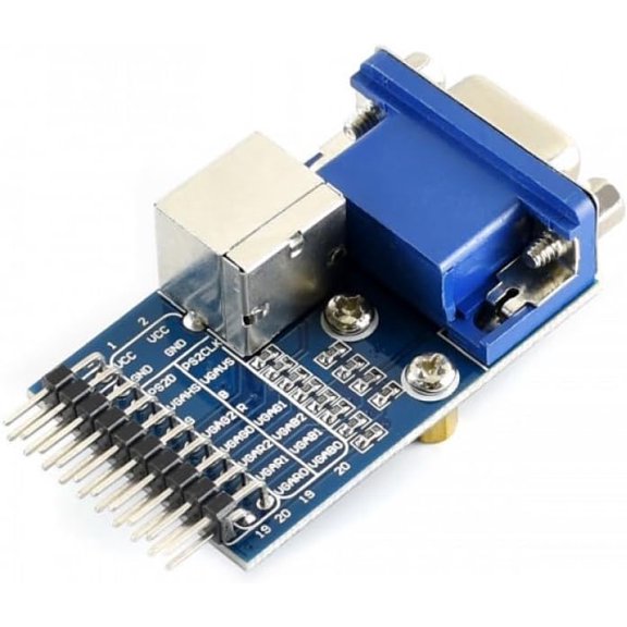 VGA PS2 Interface Development Board for Microcontroller and IoT Projects with Demo Code and Open Source Resources SKU-4954