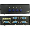 VGA Switch Box, 4 Port 15 Pin Female (4 in 1 Out) Resolution up to