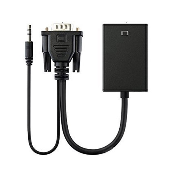 VGA to Converters Sound Video Cable Adapter VGA Input HDMIcompatible Output for Laptop