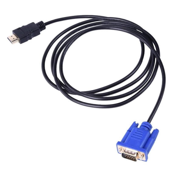 VGA to HDMI Cable 6ft, High-Definition Multimedia Interface Compatible Male to VGA Male Video Adapter for PC, DVD, HDTV, Projector