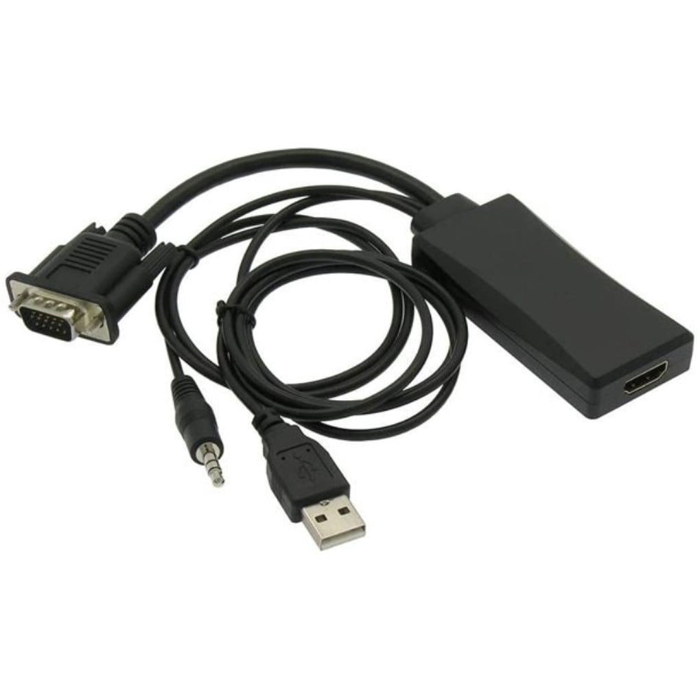 VGA to HDMI Converter with 3.5mm Audio By FireFold