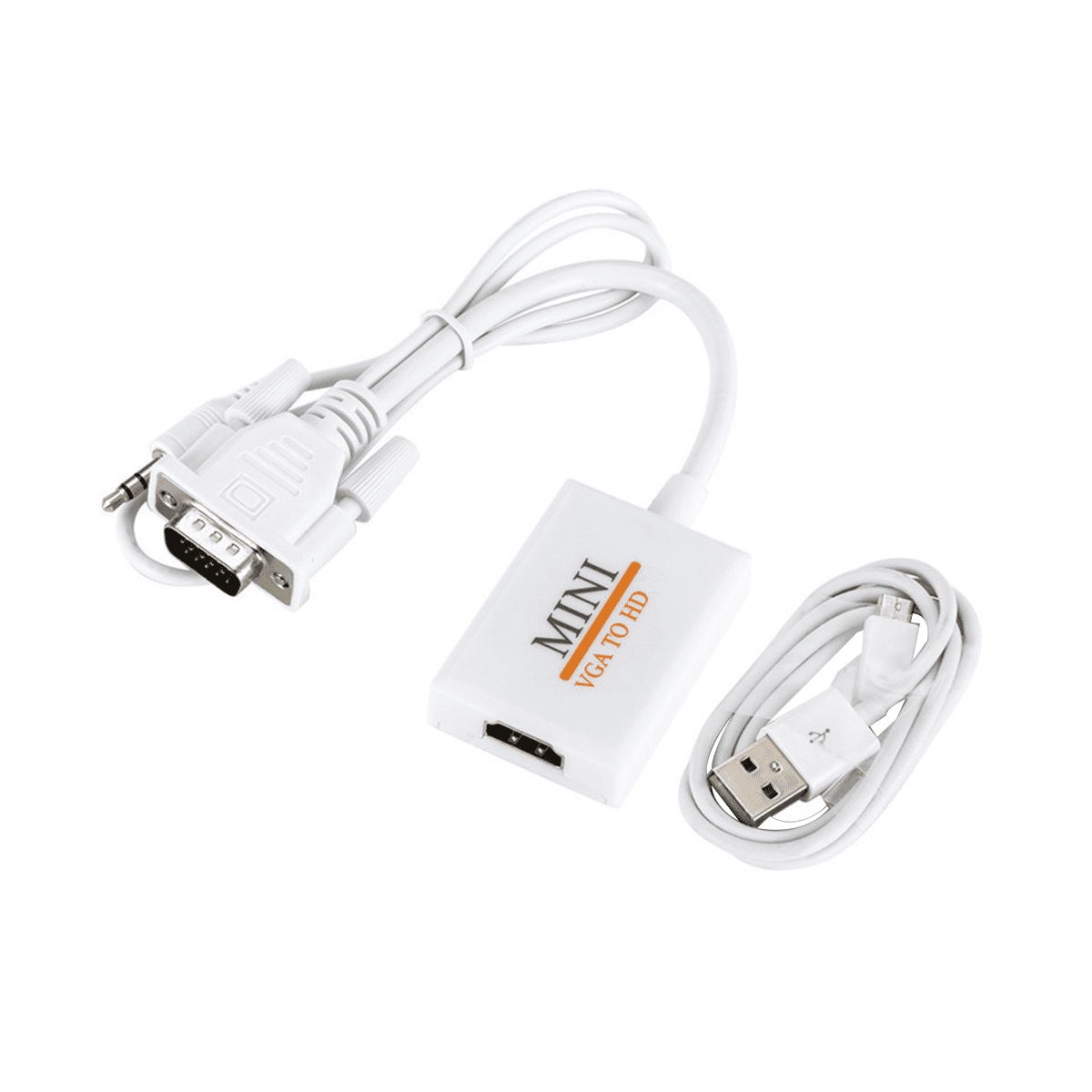VGA to HDTV Converter Adapter Cable Full HD 1080P with Audio Output VGA ...