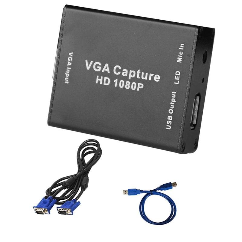 VGA to USB Adapter Converter with Audio Video Capture Card Surveillance