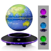 VGAzer Multi-color Floating Rotating Tabletop Geographic Globes for Home Decor, Room Decoration
