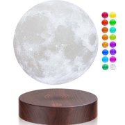 VGAzer Levitating Floating Moon Lamp with 16 Colors Wireless LED Night Light , Magnetic Levitation Rotating Ball , Room and Office Decor