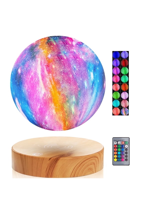 Levitating Moon Table Lamp, 16 Colors, Remote Control, Unique Gifts,Home and Office Decor