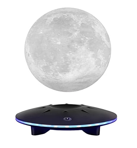 VGAzer Levitating and Floating Moon Lamp  16 Colors Night Light , Magnetic Levitation Spinning Ball  , Cool Gadgets Gifts , Room Office Decor