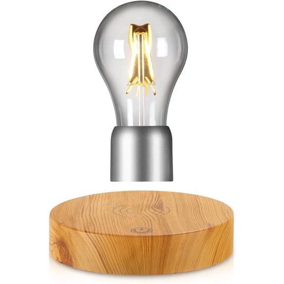 VGAzer Magnetic Levitation Floating Wireless Floating Light Bulb Lamp Spins and Levitates Freely in Air for Unique Gifts, Room Night Light,Cool Home Office Desk Decor Gadgets