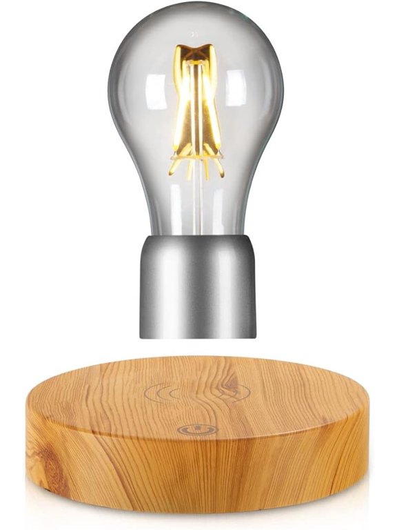 Magnetic Levitation Floating Wireless Floating Light Bulb Lamp Spins and Levitates Freely in Air for Unique Gifts, Room Night Light,Cool Home Office Desk Decor Gadgets