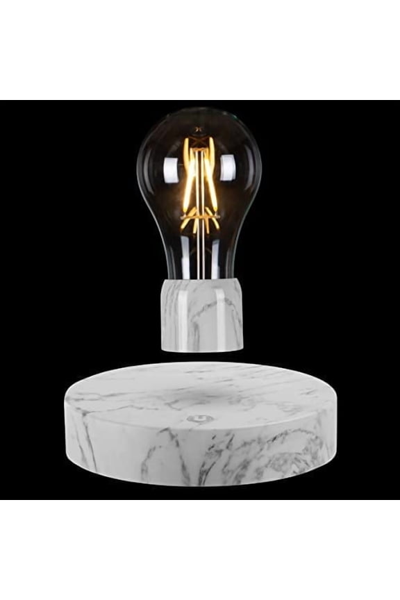 Magnetic Levitation Floating Wireless LED Light Table Lamp with Levitating Bulb Spins and Levitates Freely in Air for Unique Gifts, Room Night Light,Cool Home Office Desk Decor Gadgets