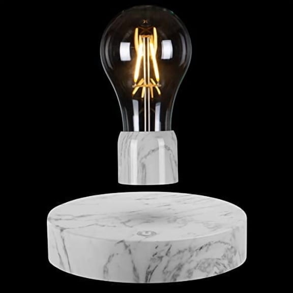 VGAzer Magnetic Levitation Floating Wireless LED Light Table Lamp with Levitating Bulb Spins and Levitates Freely in Air for Unique Gifts, Room Night Light,Cool Home Office Desk Decor Gadgets