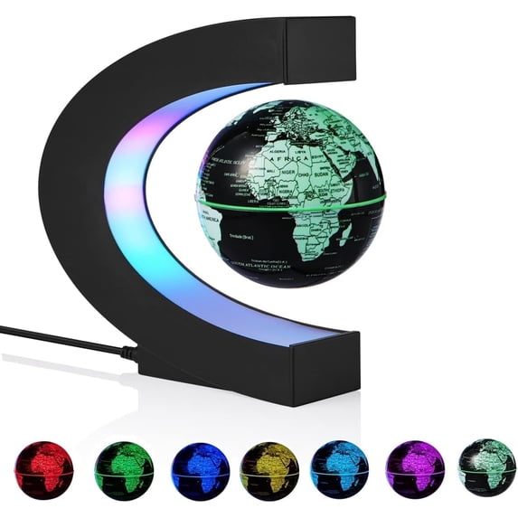 Gravity Rotation Display VGAzer Magnetic Levitation Globe,Floating Rotating World Map ...
