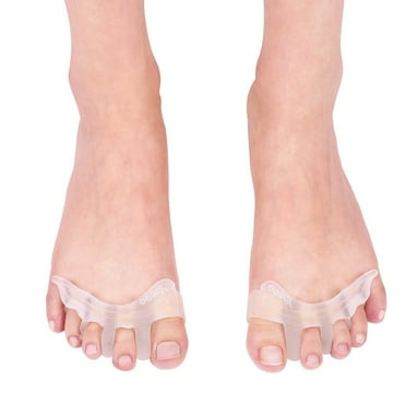 VGEBY 1 Pair Gel Toe Separator Toe Stretcher Toe Straightener Spacer Toe Alignment Bunion Relief Hammer Toe Overlapping Toes Crooked Toes for Women Men Hallux Valgus Corrector Indoor and Outdoor
