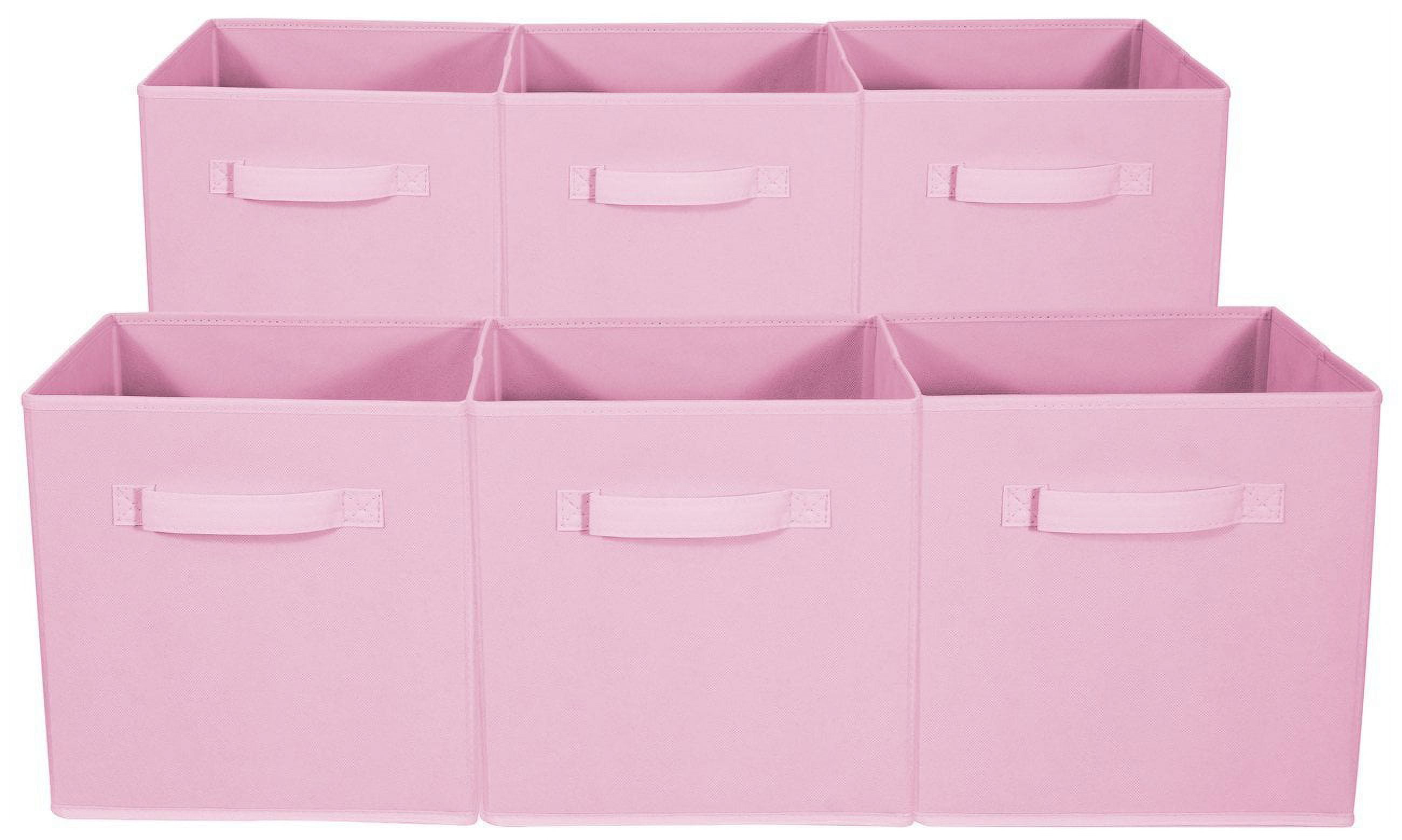 VGEBY Set of 6 Foldable Cube Storage Bin Foldable Cloth Storage Cube