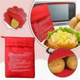 thumbnail image 1 of VGFVFSKGA 3 Pack Baked Potato Microwave Bag, Red Microwave Potato Bag, Potato Express Microwave Bag for Home Kitchen, Resterant, Reusable Baked Potato Pouch Bag, 1 of 5