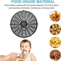 VGFVFSKGA Air fryer Grill Pan, Air Fryer Accessories, BlACK Air Fryer Replacement Tray, Air Fryer Replacement Parts for Steak Pizza French Fries, Air Fryer Basket Replacement, Air Fryer Grills