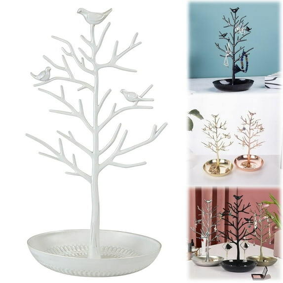 VGFVFSKGA Branch Jewelry Rack Necklace Display Tree Stand Ring Holder Plastic Hanging Organizer for Earrings Bracelet, Necklace Earring Organizer, Jewelry Display Holder, Rings Rack Tower,Z1#F