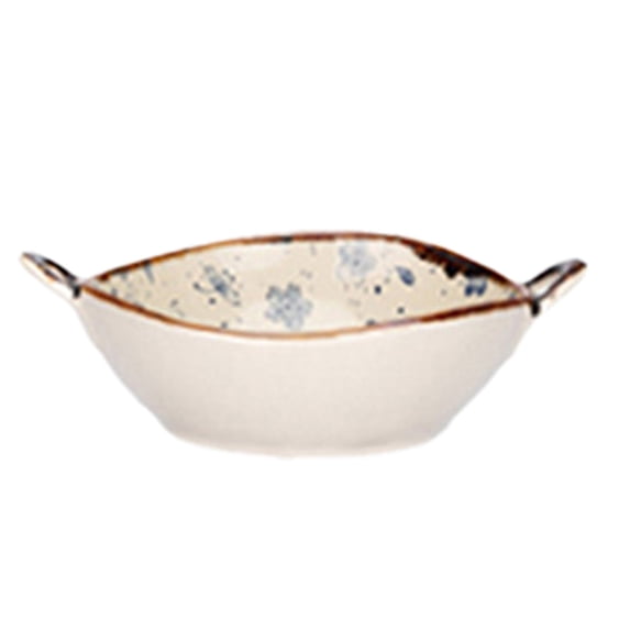VGFVFSKGA Ceramic Serving Bowl Soup Bowl Pasta Bowl with Double-Handle for Rice, Salad, Snack, Pho, Pasta, Fruit