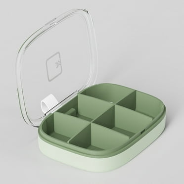 VGFVFSKGA Divided Veggie Tray with Lid,Mini Portable Storage Box,Stackable Storage Containers for Candy,Fruits,Nuts,Snacks