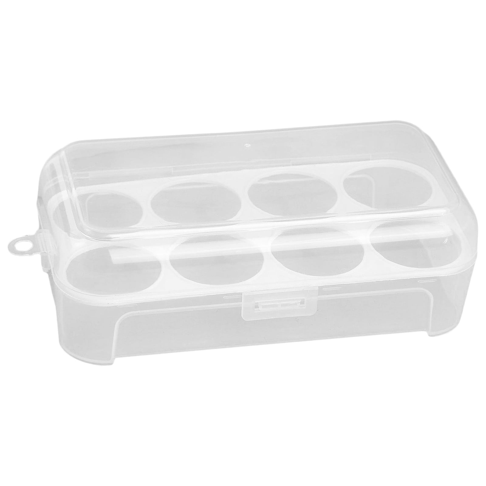 VGFVFSKGA Egg Holder Container Plastic Egg Storage Case Leakproof with D Buckle for Tray Refrigerator Parts and Accessories