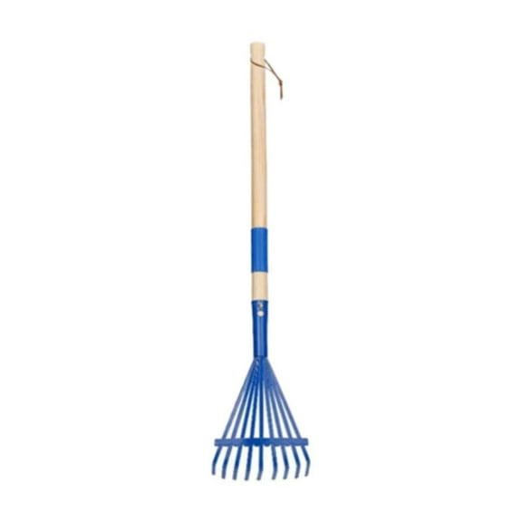 VGFVFSKGA Kids Rakes,Lightweight Child Size Rake with Hardwood Handle for Leaves,Durable Plastic Head to Sweep Leaves in Lawn and Tidying Up The Garden