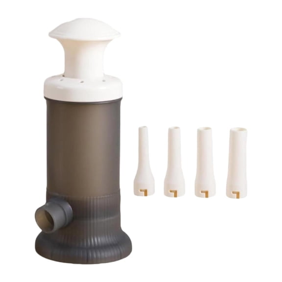 VGFVFSKGA Manual Sausage Stuffers Plastic Vertical Sausage Maker Homemade Sausage Tool with 4 Stuffing Nozzles for Home Dining Bar