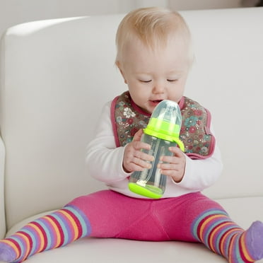 VGFVFSKGA Milk Baby Bottle,Wide Caliber Baby Bottle,Anti Drop Anti Flatulence Bottle with Handles