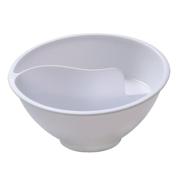 VGFVFSKGA Separated Cereal Bowl, Snack and Dip Bowl, 7 inch Plastic Separate Milk Container for Dry and Wet Foods, Microwave Dishwasher Safe