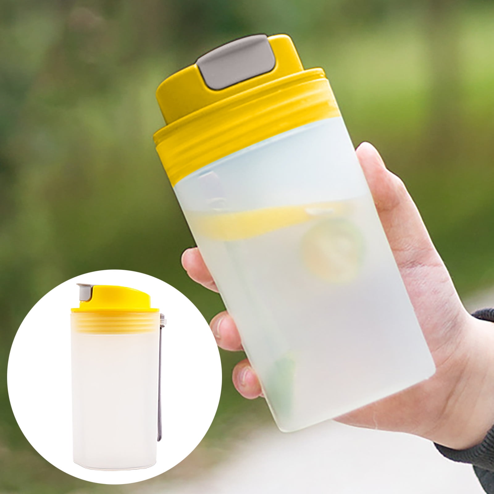 VGFVFSKGA Shaker Bottle,12oz Protein Shaker with Leakproof Lid,Shaker Cup for Protein Mixes with Powder Storage & Pill Organizer,,Blender Bottle Shaker,Protein Shake Bottle