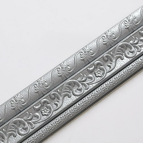 VGFVFSKGA Wall Trim Peel and Stick, Wall Trim Border, Self Adhesive Foam Trim, Decorative Edging Baseboard Lines, 90.55" Decorative Wallpaper Border for Mirror Border Wall Hotel DIY Decor